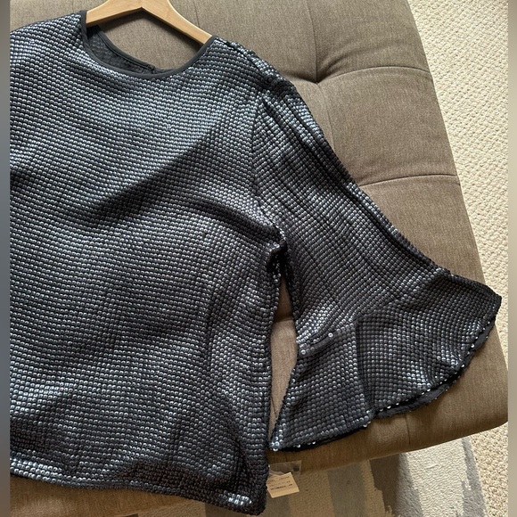 Trouvé navy blue sequin top XXl - Picture 4 of 8